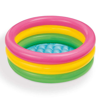 Intex Inflatable Baby Pool, Multi Color (2-feet) - halfrate.in