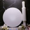 White Crystal Roti Roller + Acrylic Chakla chapati Maker Chakla with Stylish Crystal Belan Rolling pin - Upgrade Your Baking - Non-Stick & Zero Maintenance (Chakla + Belan )