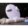 White Crystal Roti Roller + Acrylic Chakla chapati Maker Chakla with Stylish Crystal Belan Rolling pin - Upgrade Your Baking - Non-Stick & Zero Maintenance (Chakla + Belan )