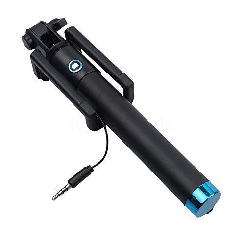 Ekdant® Selfie Stick Monopod for Mobile Phone for clicking Photos & Making Video with Attached AUX Cable | for iPhone and Android Mobile Phones - halfrate.in