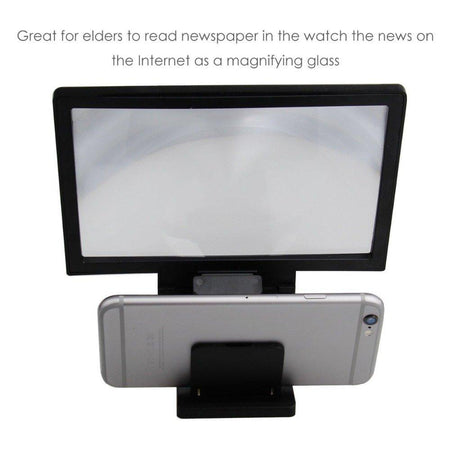 Ekdant® Mobile Phone 3D Screen Magnifier Enlarger Video Screen Amplifier Screen Enlarged Foldable Stand Holder Expander Compatible with All Smartphone - halfrate.in