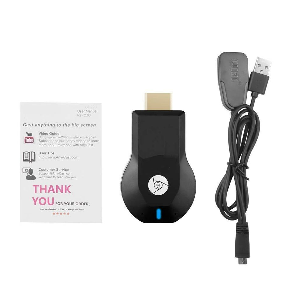Anycast WiFi Wireless Display Dongle | DLNA Airplay | Wireless HDMI Mirroring WiFi Dongle Display, TV Dongle Receiver Easy Sharing Wireless Streaming Compatible with Android and iOS - halfrate.in