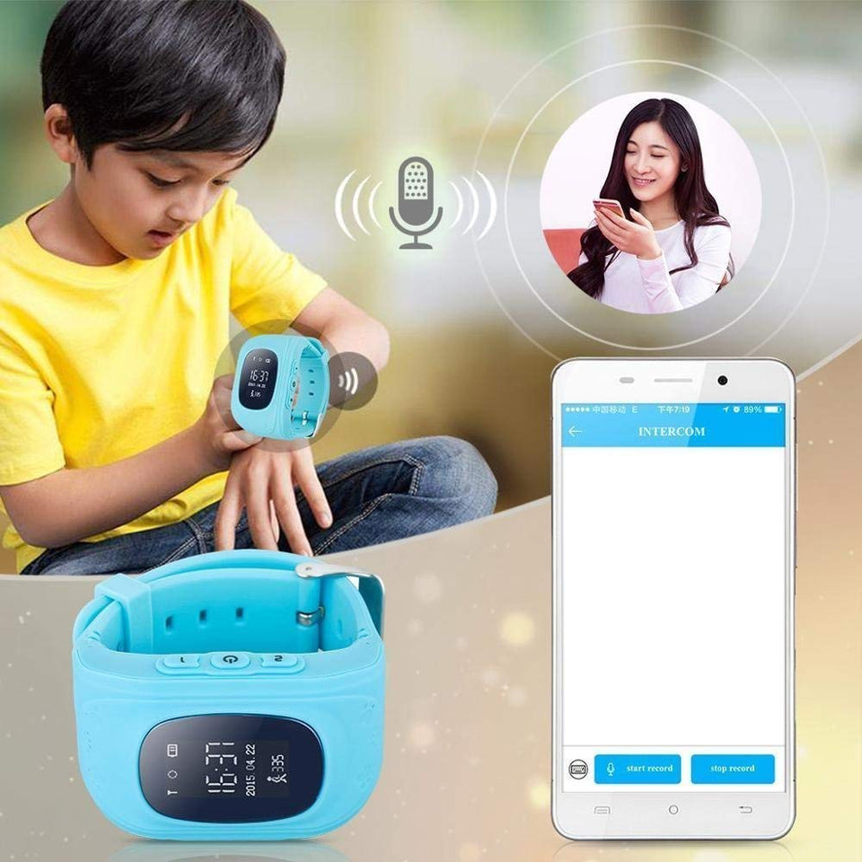 Kids Smart Watch,Q50 Wrist Watch with Anti-Lost GPS Tracker SOS Call Location Finder SIM Card Slot Remote Monitor Pedometer Smart Watch for Kids - halfrate.in