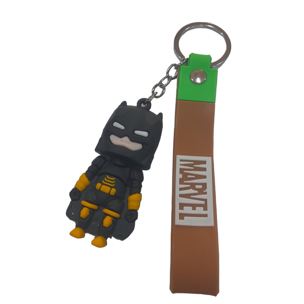 Batman Keychain Silicone, Attractive Cartoon Key-Ring Door Car Key Chains