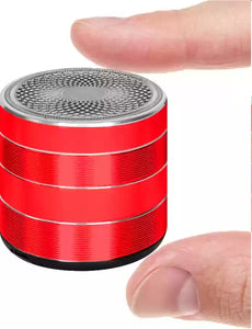 TWS Wireless Bluetooth Speakers Portable Small Pocket Size Super 5 W Bluetooth Speaker (Red, Stereo Channel)