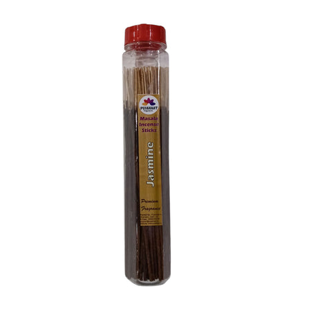 Pujahaat Premium Scented Incense Stick Masala Agarbatti | No Charcoal Incense Sticks, 100% Herbal Fragrance Agarbatti, 0% Sulphates Jasmine Fragrance