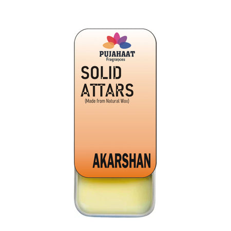 Pujahaat Aakarshan Premium Fragrance | Solid Attar for Men & Women | Alcohol Free | Strong lasting fragrance - Aakarshan