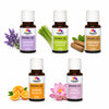 Pujahaat Lavender, Lemongrass, Sandalwood, Orange, Lotus Aroma Oil for Aromatherapy oils, Oil for diffusers, Humidifier oils, Oil Burners, Spa and Air Purifier 10ml Each - Set of 5 (5 x 10 ml)