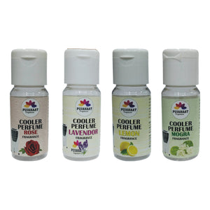 Pujahaat Lavender, Lemon, Rose, Jasmine Cooler Perfume / Aroma Diffuser Oil or Fragrance, Long Lasting Cooler Scent/Aroma Diffuser Fragrance Oil - Multipurpose Aroma Oil Perfume for Cooler - 25 ml each (4 X 25 ml)