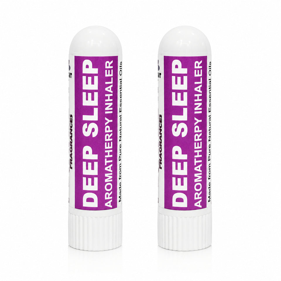 Pujahaat Natural Essential oil based Aromatherapy Nasal Inhalers help in DEEP SLEEP Made with 100% natural, therapeutic grade essential oils to help you achieve peace and inner calm - Set of 2