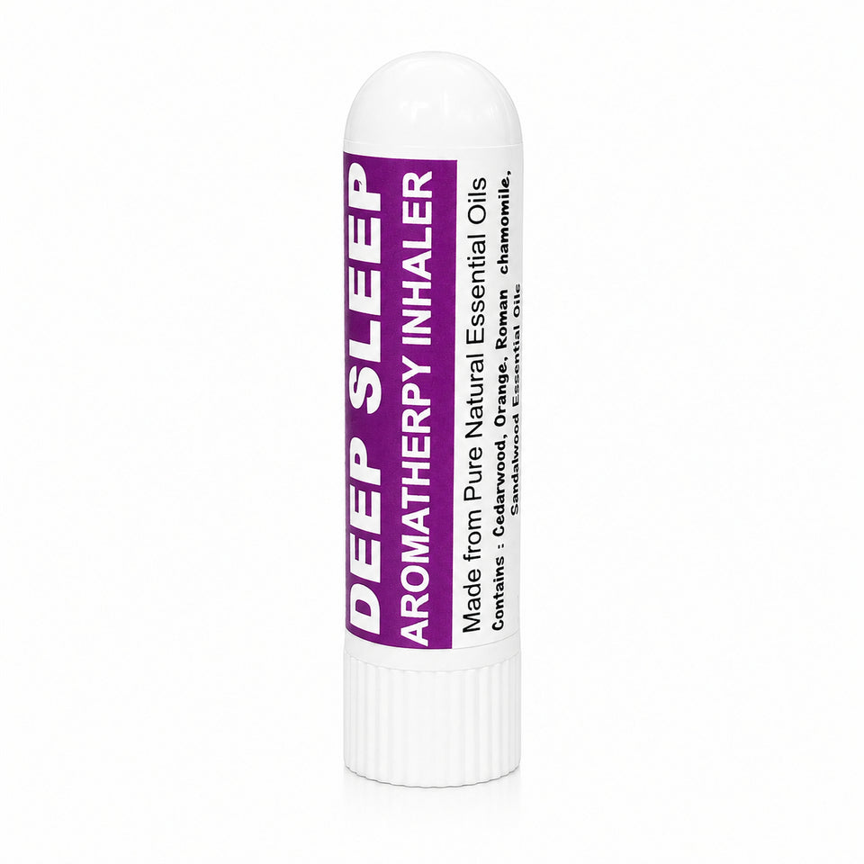Pujahaat Natural Essential oil based Aromatherapy Nasal Inhalers help in DEEP SLEEP Made with 100% natural, therapeutic grade essential oils to help you achieve peace and inner calm - Set of 2