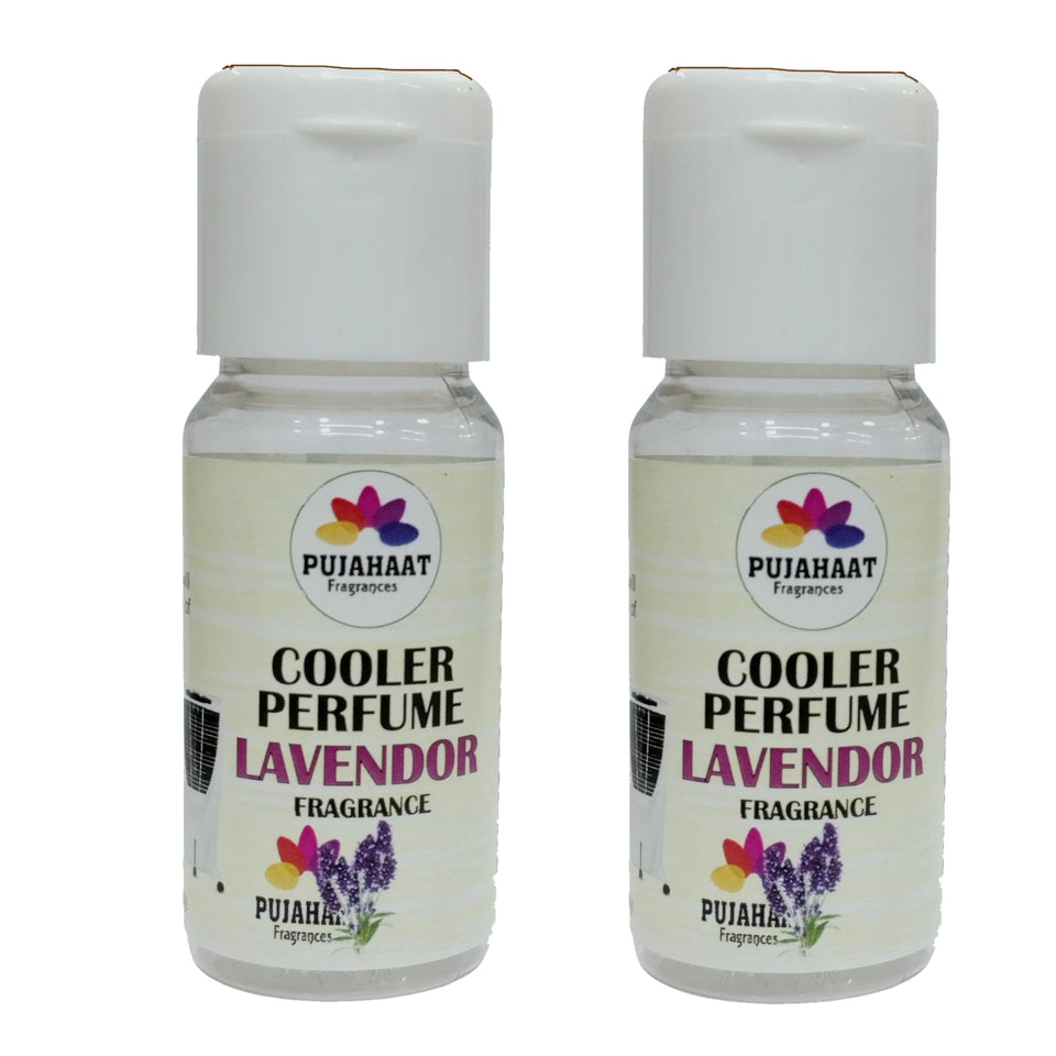 Pujahaat Lavender Cooler Perfume/Aroma Diffuser Oil or Fragrance, Long Lasting Cooler Scent/Aroma Diffuser Fragrance Oil - Multipurpose Aroma Oil Perfume for Cooler - 25 ml each (2 X 25 ml)