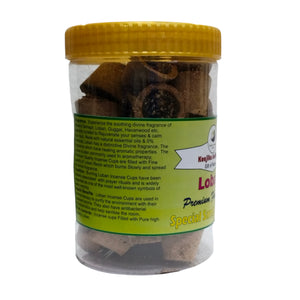 Kunjika Jadibooti Loban Organic Havan Cups/Sambrani Cups | Sambrani Dhoop Cups for Pooja- Jatamassi, Loban, Guggal - 30 Pcs