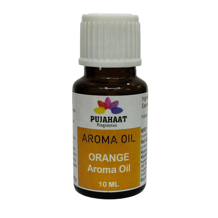 Pujahaat Orange Aroma Oil for Aromatherapy oils, Oil for diffusers, Humidifier oils, Oil Burners, Spa and Air Purifier 10ml Each, Orange - Set of 2 (2 x 10 ml)
