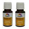 Pujahaat Orange Aroma Oil for Aromatherapy oils, Oil for diffusers, Humidifier oils, Oil Burners, Spa and Air Purifier 10ml Each, Orange - Set of 2 (2 x 10 ml)