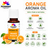 Pujahaat Orange Aroma Oil for Aromatherapy oils, Oil for diffusers, Humidifier oils, Oil Burners, Spa and Air Purifier 10ml Each, Orange - Set of 2 (2 x 10 ml)