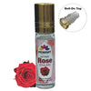 Pujahaat Premium Alcohol-Free Rose Attar | Ittar 6ml , Fresh Floral Scent, Long-Lasting Travel Size Roll-On, Best Rose Fragrance Oil