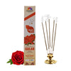 Pujahaat Premium Scented Incense Stick Agarbatti | No Charcoal Incense Sticks, 0% Sulphates Fragrance 20 Gm per pack Rose Fragrance - pack of 12 pcs