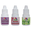 Pujahaat Premium Lavender, Rose, Rajnigandha Fragrance Air drops Air freshener for room, bathroom, toilet, car, wardrobes -Pack of 3 (3 x 5ml)
