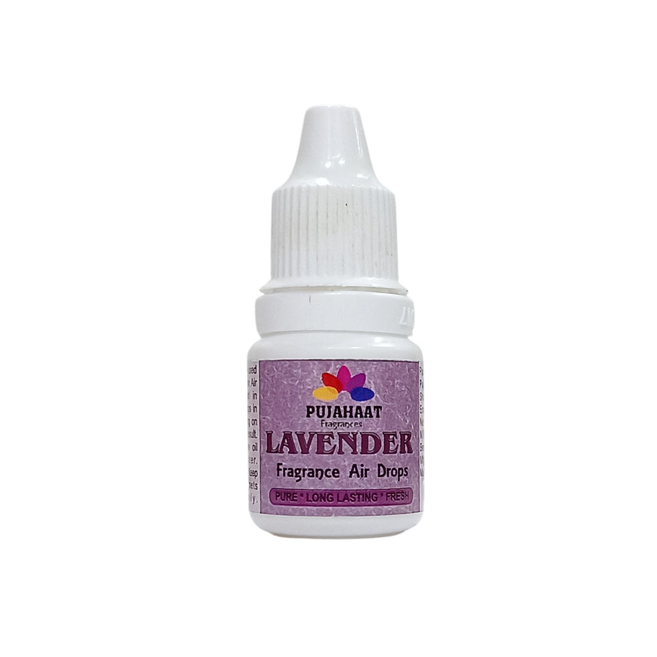 Pujahaat Premium Lavender, Rose, Rajnigandha Fragrance Air drops Air freshener for room, bathroom, toilet, car, wardrobes -Pack of 3 (3 x 5ml)