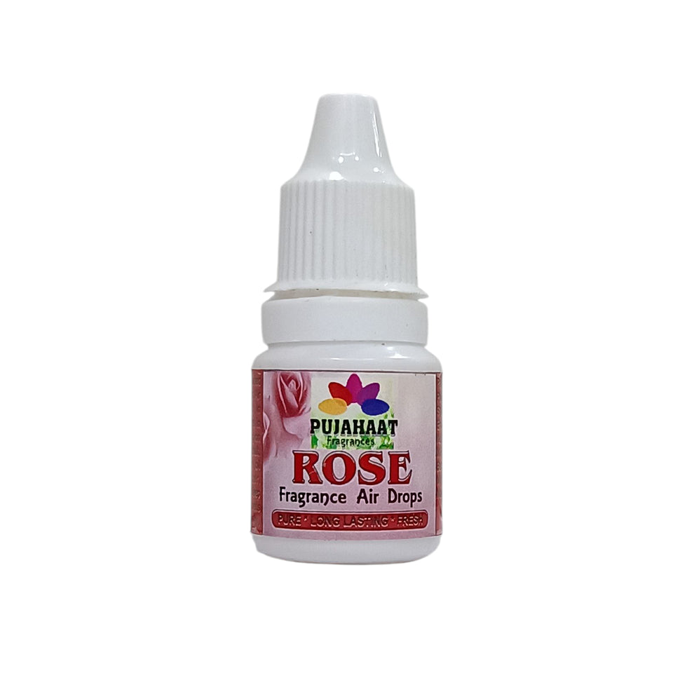 Pujahaat Premium Lavender, Rose, Rajnigandha Fragrance Air drops Air freshener for room, bathroom, toilet, car, wardrobes -Pack of 3 (3 x 5ml)