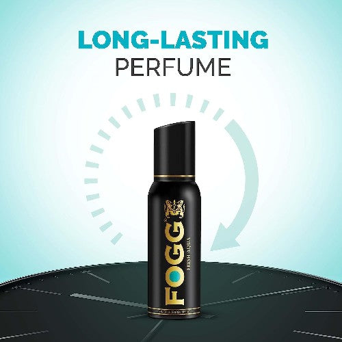 Fogg Black Series Fresh Aqua - Perfume Body Spray For Men - Long Lasting & No Gas Deodorant - 120ml