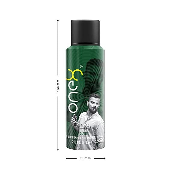 One8 Deodorant Body Spray for Men Body Spray - Glance 200Ml