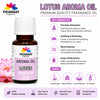 Pujahaat Lotus Aroma Oil for Aromatherapy oils, Oil for diffusers, Humidifier oils, Oil Burners, Spa and Air Purifier 10ml Each, Lotus - Set of 2 (2 x 10 ml)