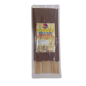 Pujahaat Premium Scented Incense Stick Agarbatti | No Charcoal Incense Sticks, 100 minutes burning time, 0% Sulphates Fragrance - Pineapple Fragrance