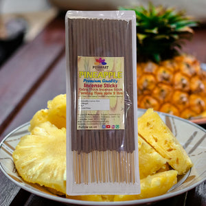 Pujahaat Premium Scented Incense Stick Agarbatti | No Charcoal Incense Sticks, 100 minutes burning time, 0% Sulphates Fragrance - Pineapple Fragrance