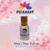 Pujahaat Premium Alcohol-Free Attar | Ittar 6ml, Long-Lasting Travel Size Roll-On, Best Attar Aqua Floral Fragrance Oil - Water Lily