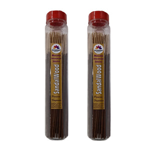 Pujahaat Premium Scented Incense Stick Masala Agarbatti | No Charcoal Incense Sticks, 100% Herbal Fragrance Agarbatti, 0% Sulphates - Sandalwood (Chandan) Fragrance