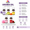 Pujahaat Lavender, Jasmine, Marigold (Genda), Rose, Lotus Aroma Oil for Aromatherapy oils, Oil for diffusers, Humidifier oils, Oil Burners, Spa and Air Purifier 10ml Each - Set of 5 (5 x 10 ml)