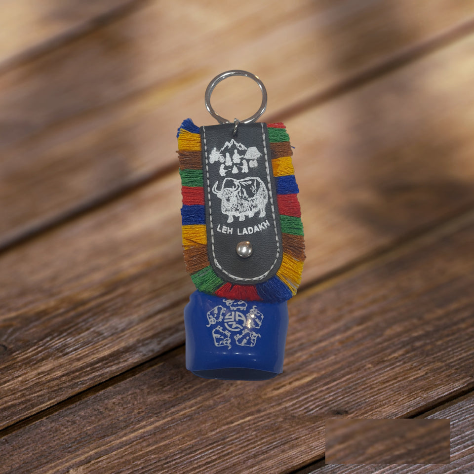 Cowbell Lucky Bell Keychain for bike, car, Home Key Chain 10 cm