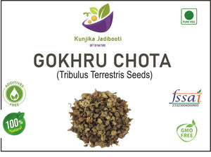 Kunjika Jadibooti Gokhru Chota -Tribulus Terrestris Seeds- Small Caltrops Natural - 100 gm