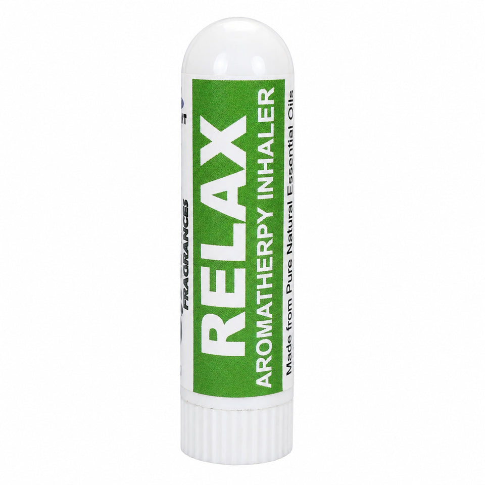 Pujahaat Natural Essential oil Aromatherapy Nasal Inhaler Stick help to RELAX, Made with 100% natural, therapeutic grade- Set of 2