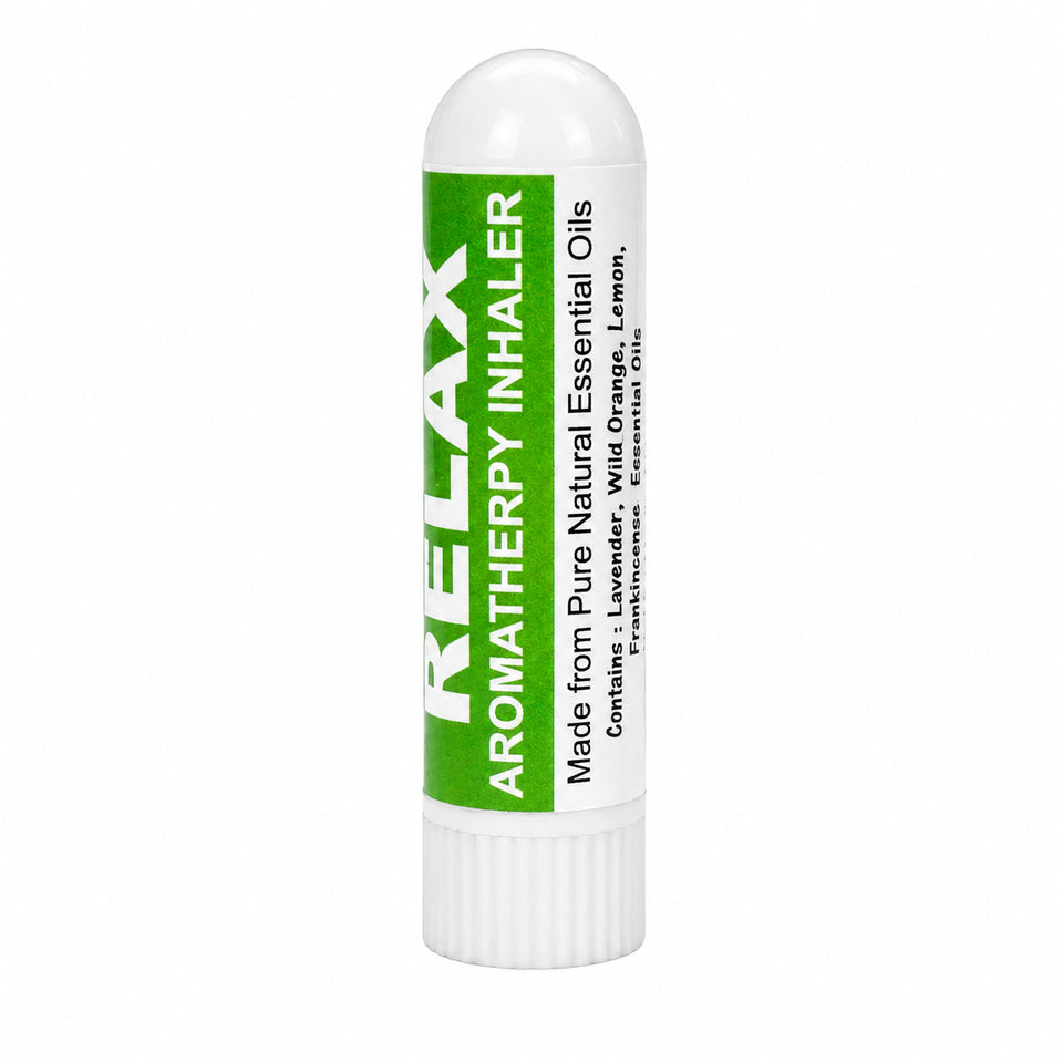 Pujahaat Natural Essential oil Aromatherapy Nasal Inhaler Stick help to RELAX, Made with 100% natural, therapeutic grade- Set of 2