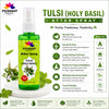 Tulsi Attar Spray by Pujahaat | 100ml Non Alcoholic Spray | Religious Mist | Air Freshener, Room Mist, Fabric & Linen Spray | Perfect for Prayer mats, beds, sofas, curtains