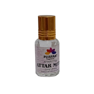 Pujahaat Premium Alcohol-Free Attar | Ittar 6ml, Long-Lasting Travel Size Roll-On, Best Earthy Attar Fragrance Oil - Mitti