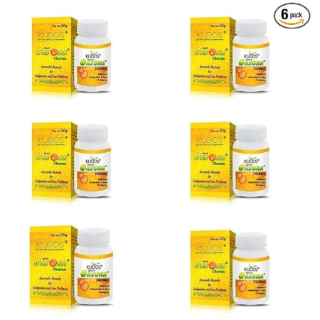 Amrit Gasona Churna 50g (Pack of 6) | Indigestion Relief | Ayurvedic Medicine for Gastric Problem