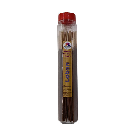 Pujahaat Premium Scented Incense Stick Masala Agarbatti | No Charcoal Incense Sticks, 100% Herbal Fragrance Agarbatti, 0% Sulphates - Loban Fragrance
