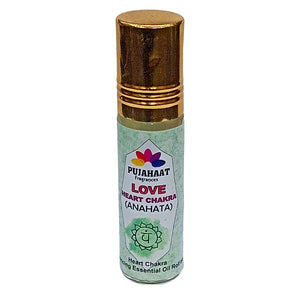 Pujahaat Heart Chakra Essential Oil Roll-On Blend | 6 ml/0.20 fl oz | Anahata | Essential Oil Roll-On Blend |Aromatherapy Oils Chakra Healing Roll on