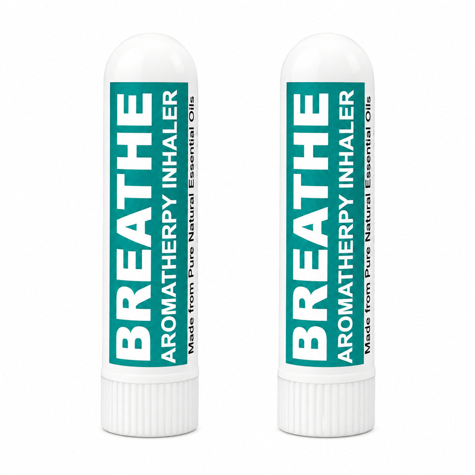 Pujahaat Natural Essential oil based Aromatherapy Nasal Inhaler Stick help in obstacle free BREATHE, Made with natural, therapeutic grade  - Set of 2