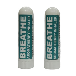 Pujahaat Natural Essential oil based Aromatherapy Nasal Inhaler Stick help in obstacle free BREATHE, Made with natural, therapeutic grade  - Set of 2