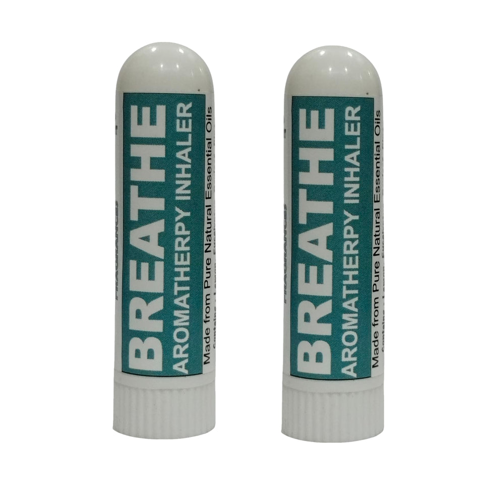 Pujahaat Natural Essential oil based Aromatherapy Nasal Inhaler Stick help in obstacle free BREATHE, Made with natural, therapeutic grade  - Set of 2