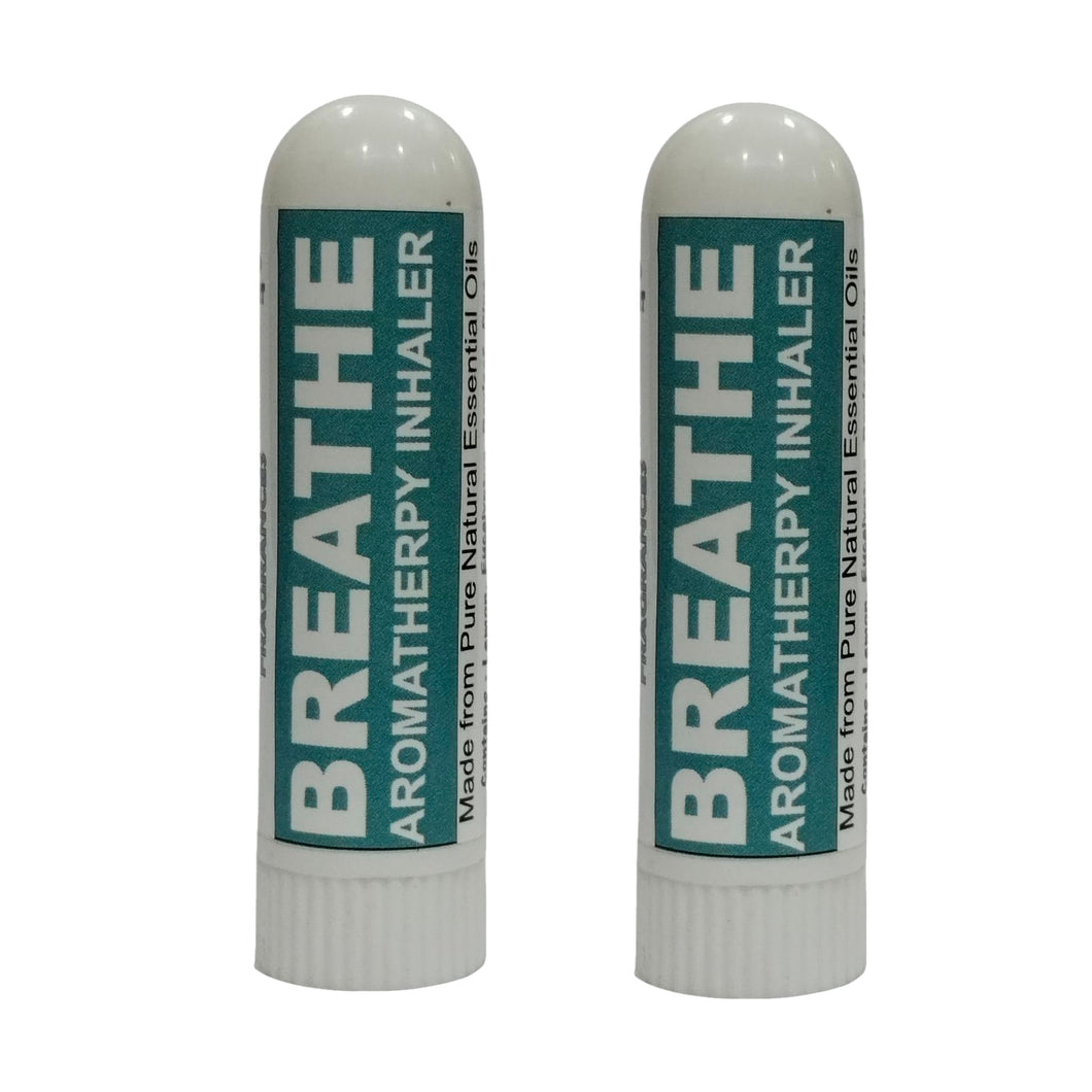 Pujahaat Natural Essential oil based Aromatherapy Nasal Inhaler Stick help in obstacle free BREATHE, Made with natural, therapeutic grade  - Set of 2