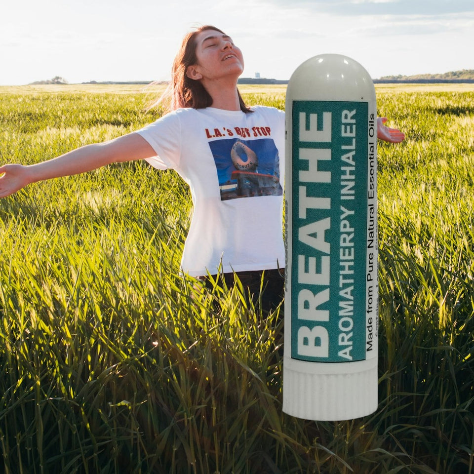 Pujahaat Natural Essential oil based Aromatherapy Nasal Inhaler Stick help in obstacle free BREATHE, Made with natural, therapeutic grade  - Set of 2