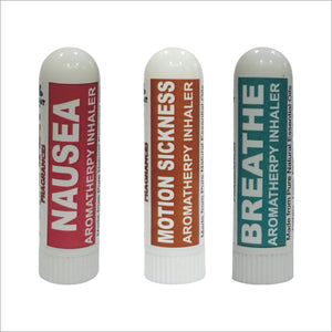 Pujahaat Natural Essential oil based Aromatherapy Nasal Inhaler Stick Nausea, Motion Sickness, Breathe Made with therapeutic grade essential oils- Set of 3
