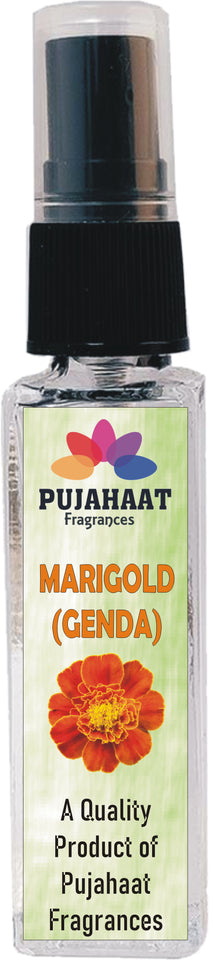 Pujahaat Marigold, Kevda, Champa, Rajnigandha Set of 4 Perfume Attar Spray 8ml | itra/ittar Perfume | For Pooja/Personal Use