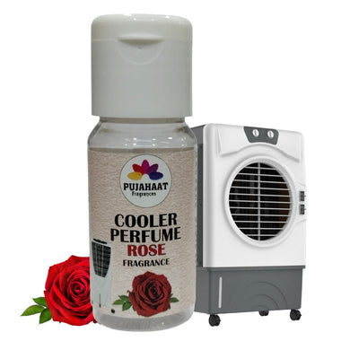 Pujahaat Rose Cooler Perfume/Aroma Diffuser Oil or Fragrance, Long Lasting Cooler Scent/Aroma Diffuser Fragrance Oil - Multipurpose Aroma Oil Perfume for Cooler - 25 ml each (2 X 25 ml)